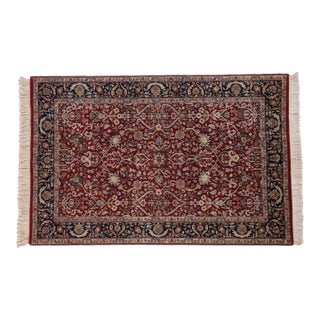 Fine Indian Tabriz Design Rug - 4' X 6'2" For Sale