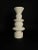 White Totem or Candle Holder in Lacquered Wood, 1980s For Sale - Image 6 of 7