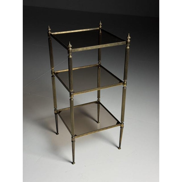 Tiered Metal Side Table For Sale - Image 11 of 17