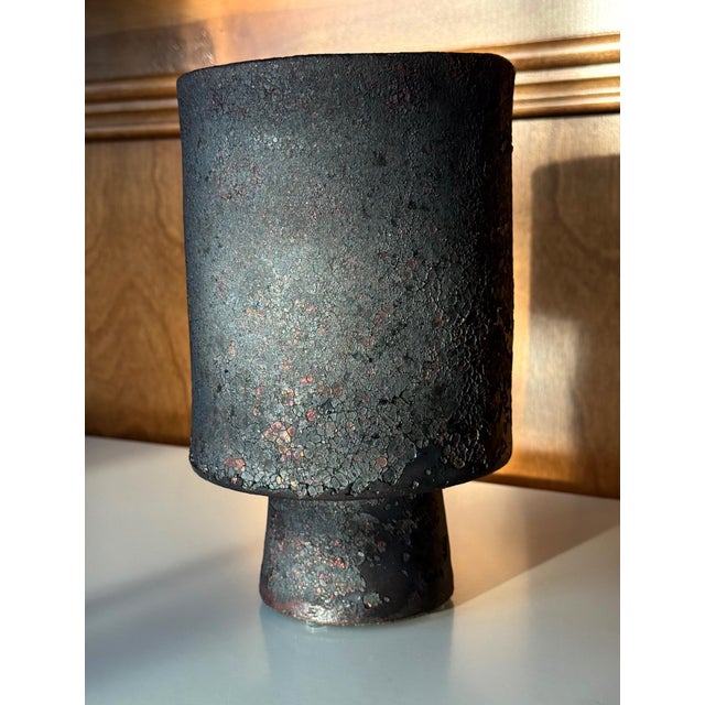 Ceramic Vase with Unique Glaze by Otto Natzler For Sale - Image 10 of 13