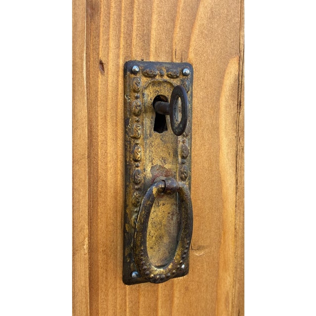 Wood Pine Two Door Three Drawer Dresser Base, Hungary For Sale - Image 7 of 18