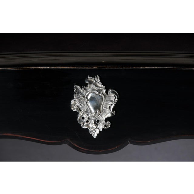 Vintage Writing Desk in Beech and Leather For Sale - Image 17 of 18