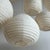 Japanese-Style Teardrop-Shaped Pendant Light in Rattan and Natural Linen, 1980s For Sale - Image 16 of 18