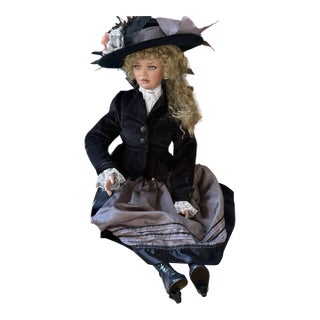 1998 Jan McLean “Patricia” 30" Porcelain Doll, Signed No. 452/1000 For Sale