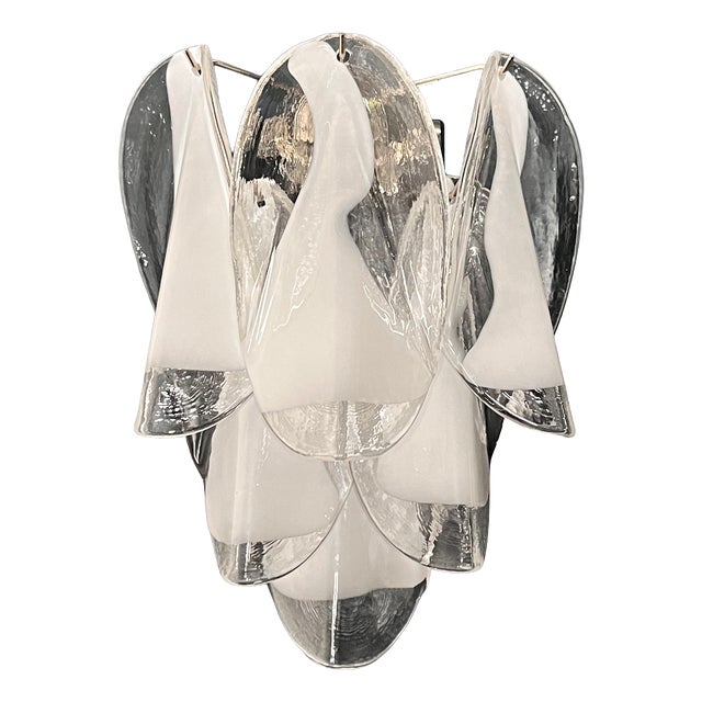 Vintage Italian Murano Glass Wall Lights, 1990, Set of 2 For Sale
