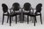 Kartell Louis Ghost Armchairs in Black by Philippe Starck for Kartell, 2000s, Set of 4 For Sale - Image 4 of 4