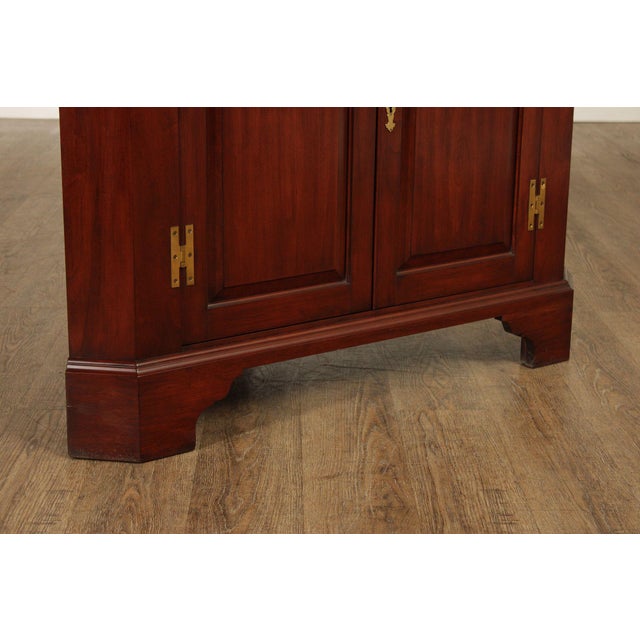 Henkel Harris Traditional Cherry Corner Cupboard For Sale - Image 9 of 18