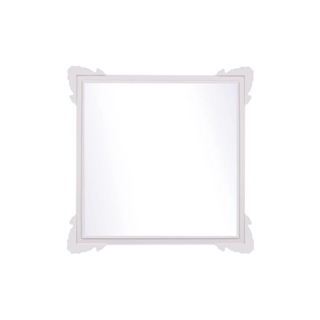 Contemporary Fleur Home Garden District Napoleon Square Mirror in Lite Lavender, 48x48 For Sale - Image 3 of 3