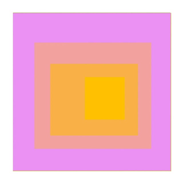 Contemporary Geometric Art in Color Set of 6 - 24" X 24" For Sale - Image 10 of 11