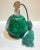 1930s 1930s Art Deco Malachite Glass Czechoslovakian Perfume Bottle For Sale - Image 5 of 12