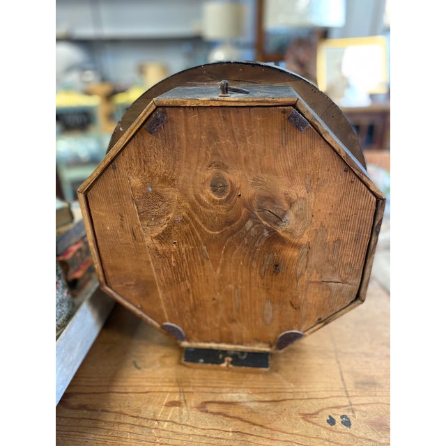 French Antique 19th Century French Wall Clock "Societe Des Ouvriers Horlogers" For Sale - Image 3 of 8