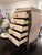 Cream Vintage Tessellated Stone & Iron Jewelry Cabinet Late 20th Century For Sale - Image 8 of 8