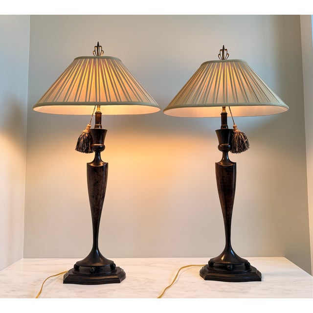 John-Richard Neoclassic Style Table Lamps, Set of 2 For Sale - Image 13 of 18