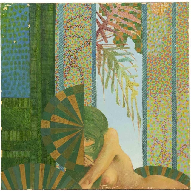 Contemporary Leo Guida, Nude Woman, 1970s, Oil Painting on Canvas For Sale - Image 3 of 3