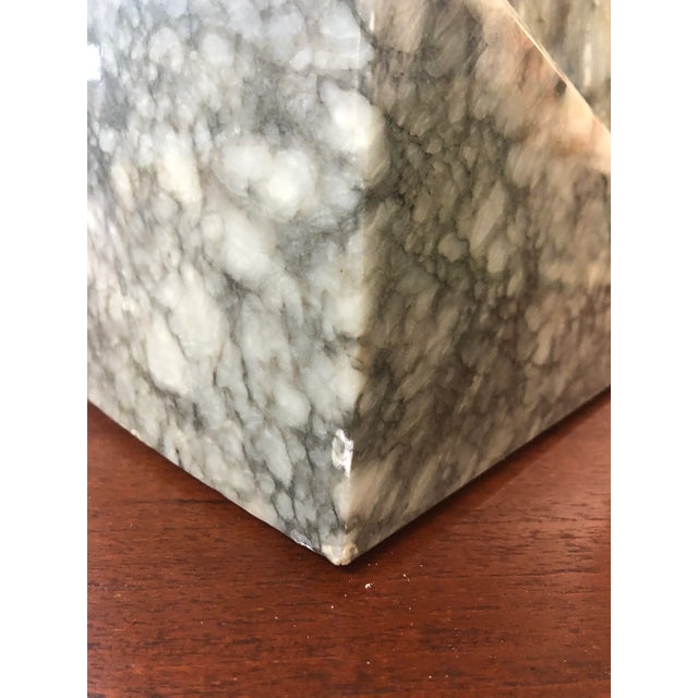 Gray Mid Century Marble Horse Head Bust on Marble Base For Sale - Image 8 of 10