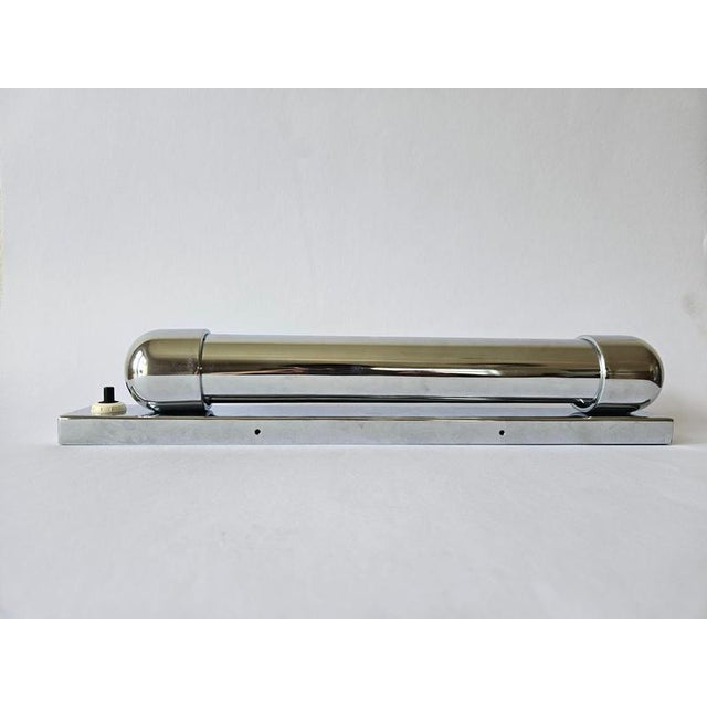 Silver Art Deco Bauhaus Functionalism Chrome Wall Lamp, 1930s For Sale - Image 8 of 18