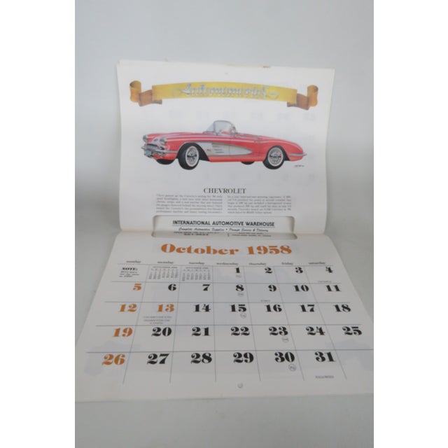 Automemories Classic Car 2014 Calendar Retro Styled 1958 Vintage Auto Art 4706b For Sale - Image 15 of 18
