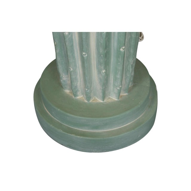 1990s American Bon Art Cast Plaster Cactus Floor Lamp For Sale - Image 9 of 10