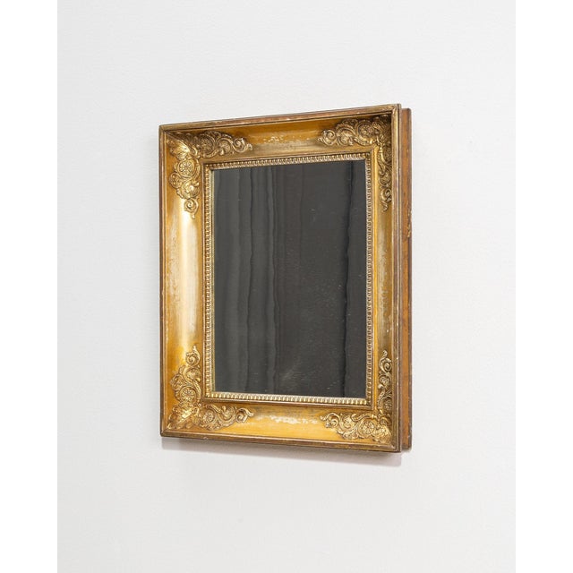19th Century France Empire Gold Wood Mirror For Sale - Image 10 of 10