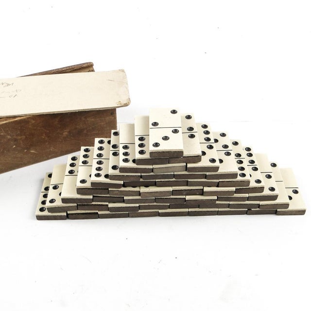 Postmodern Domino Game, Poland, 1950s, Set of 28 For Sale - Image 10 of 15