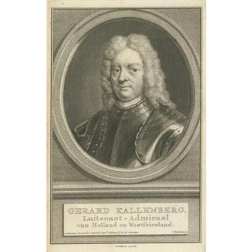 Dutch Naval Portraits, 1700, Paper, Set of 3 For Sale - Image 6 of 10