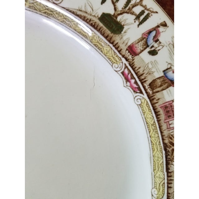 Ceramic Two Chinoiserie Platters For Sale - Image 7 of 9