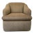 Kravet Tan Upholstered Swivel Chair For Sale