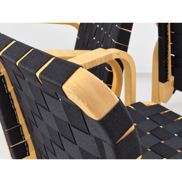 Artek Model 45 Lounge Chairs by Alvar Aalto for Artek, 1970s, Set of 4 For Sale - Image 4 of 18
