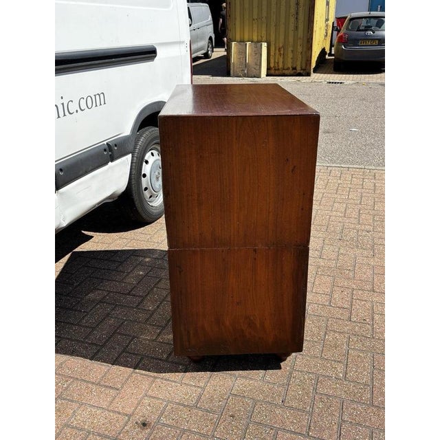 Antique Campaign Military Chest For Sale - Image 4 of 15