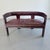 African Hardwood and Leather Two‑seater Settee, 1960s For Sale - Image 4 of 11