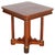 Antique Italian Walnut Side Table with Column Supports and Brass Details, 1850 For Sale - Image 6 of 6