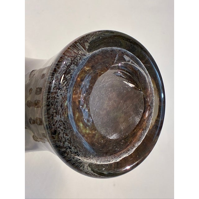 Vintage Mid-Century Swedish Confetti Frit Glass Handkerchief Vase - Mantorp Era For Sale In Atlanta - Image 6 of 8