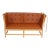 Spoke-Back Sofa in Cognac Bison Leather by Børge Mogensen for Fritz Hansen, 1990s For Sale