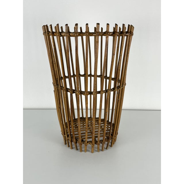 Mid-Century bamboo umbrella stand, Made in Italy, 1960s Good condition. This piece is designed in the style of the...