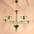 Mid-Century Modern 1980s Mid Century Modern, Murano Green Glass Chandelier For Sale - Image 3 of 9