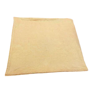 1960s Mid Century Shimmering Gold Table Cloth