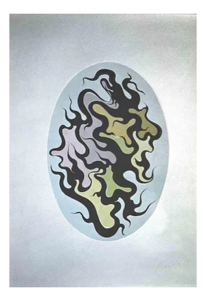 Luigi Boille, Composition, Original Screen Print, 1971