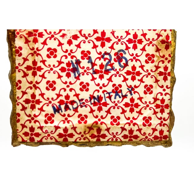 Pair of Vintage Italian Small Gilt Resin Wall Mirrors in Ornate Rococo Frames - Hollywood Regency, Rococo Revival For Sale In Houston - Image 6 of 13