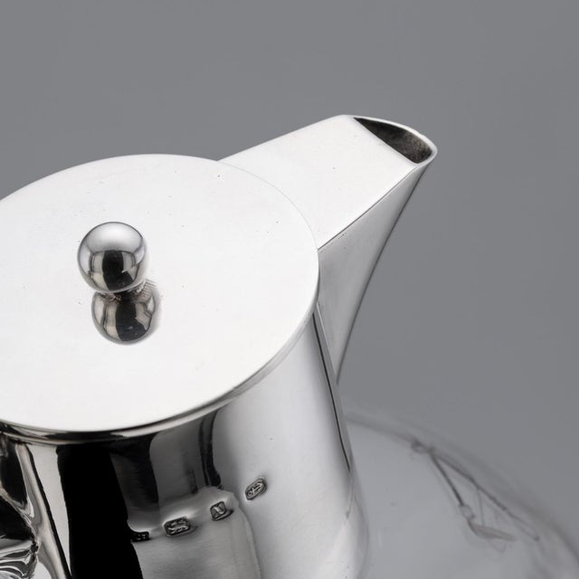 Antique English Silver and Etched Glass Claret Jug, 1897 For Sale - Image 13 of 18