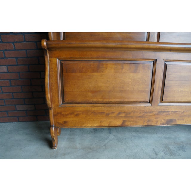 Ethan Allen Country French Queen Sleigh Bed Chairish