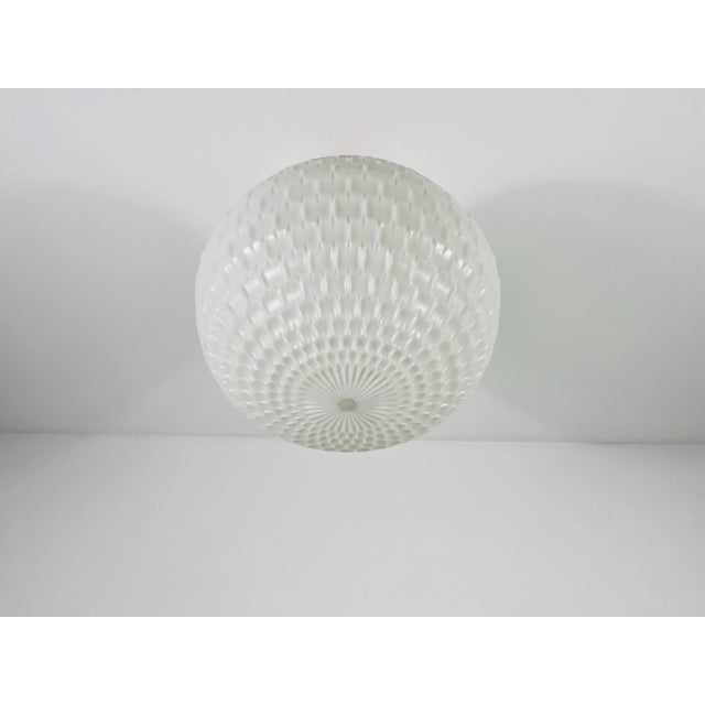 Peill & Putzler White Pendant Lamp by Aloys Gangkofner for Peill and Putzler, 1970s For Sale - Image 4 of 8