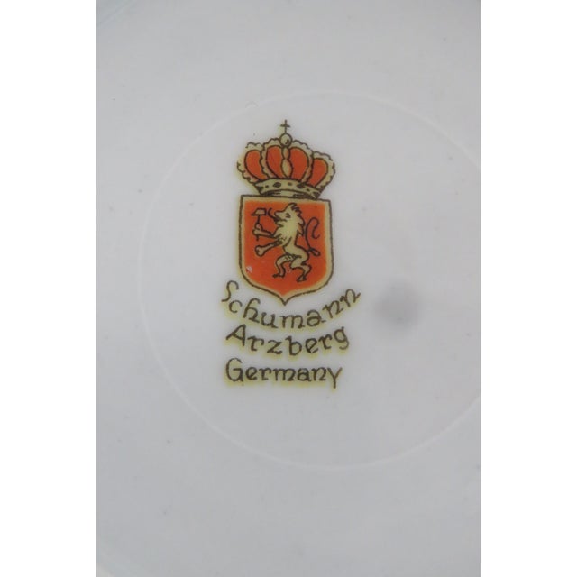 Schumann Arzberg Germany Bone China Flowers Tea Cup and Saucer Set 4650b For Sale - Image 10 of 12