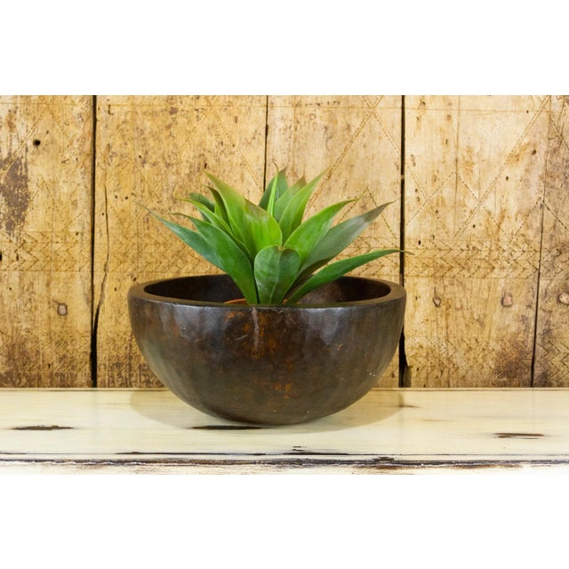 Wood 19th Century Fuli Handhewn Nepalese Bowl For Sale - Image 7 of 8