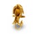 Vintage Gemstone 18k Gold Lion Brooch For Sale In Los Angeles - Image 6 of 6