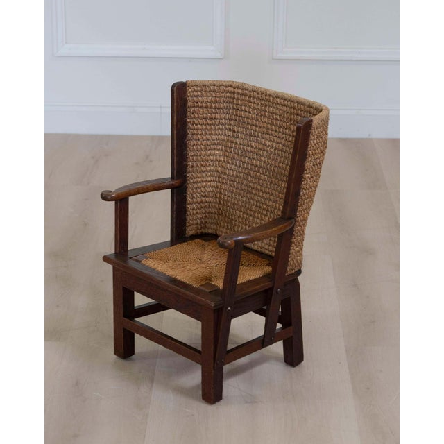 English Scottish 19th Century Child's Orkney Chair For Sale - Image 3 of 7