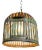 Farmhouse Industrial Vintage Green Iron Basket Cage Pendant Light For Sale - Image 3 of 8