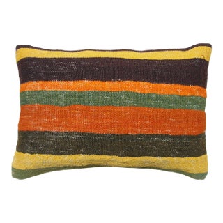 1970s Kilim Rug Pillow Cover Lumbar For Sale