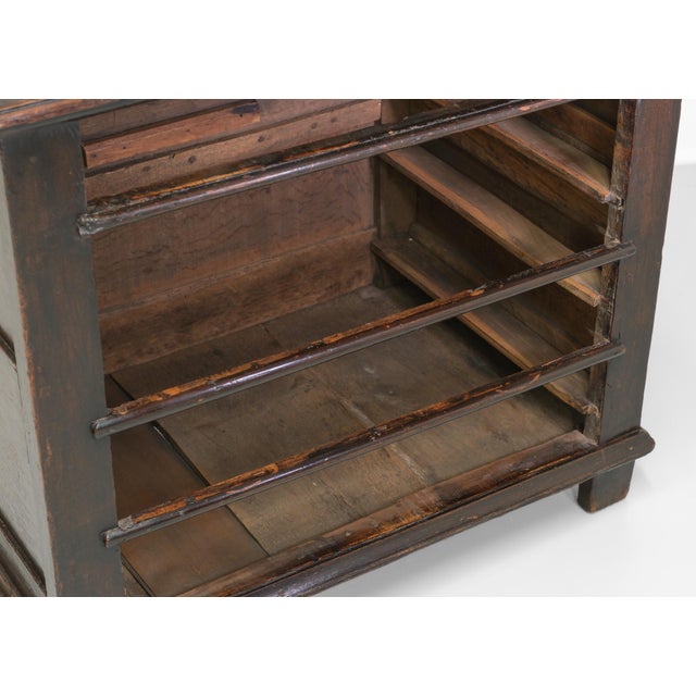 Small 17th Century Charles II Joined Oak Chest of Drawers For Sale - Image 12 of 15