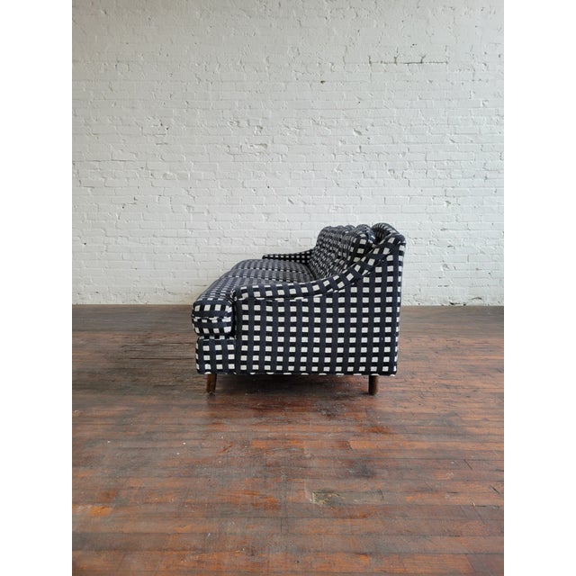 Mid Century Scalloped Back Sofa, 1960s For Sale - Image 4 of 15