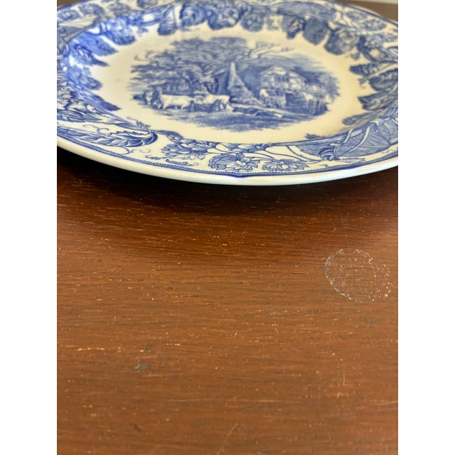 1990s Spode Rural Scenes Decorative Plates - A Pair For Sale - Image 11 of 13